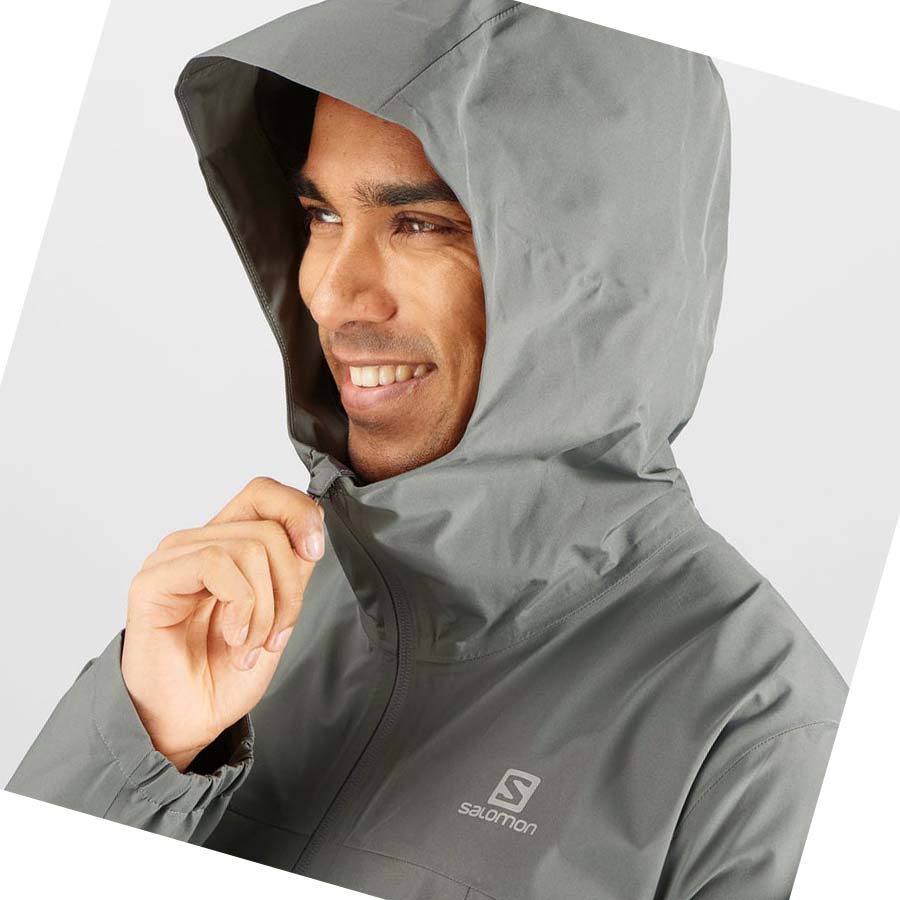 Chaquetas Salomon OUTLINE GORE-TEX WATERPROOF 2.5 LAYERS Hombre Verde Oliva | MX 3282TCE